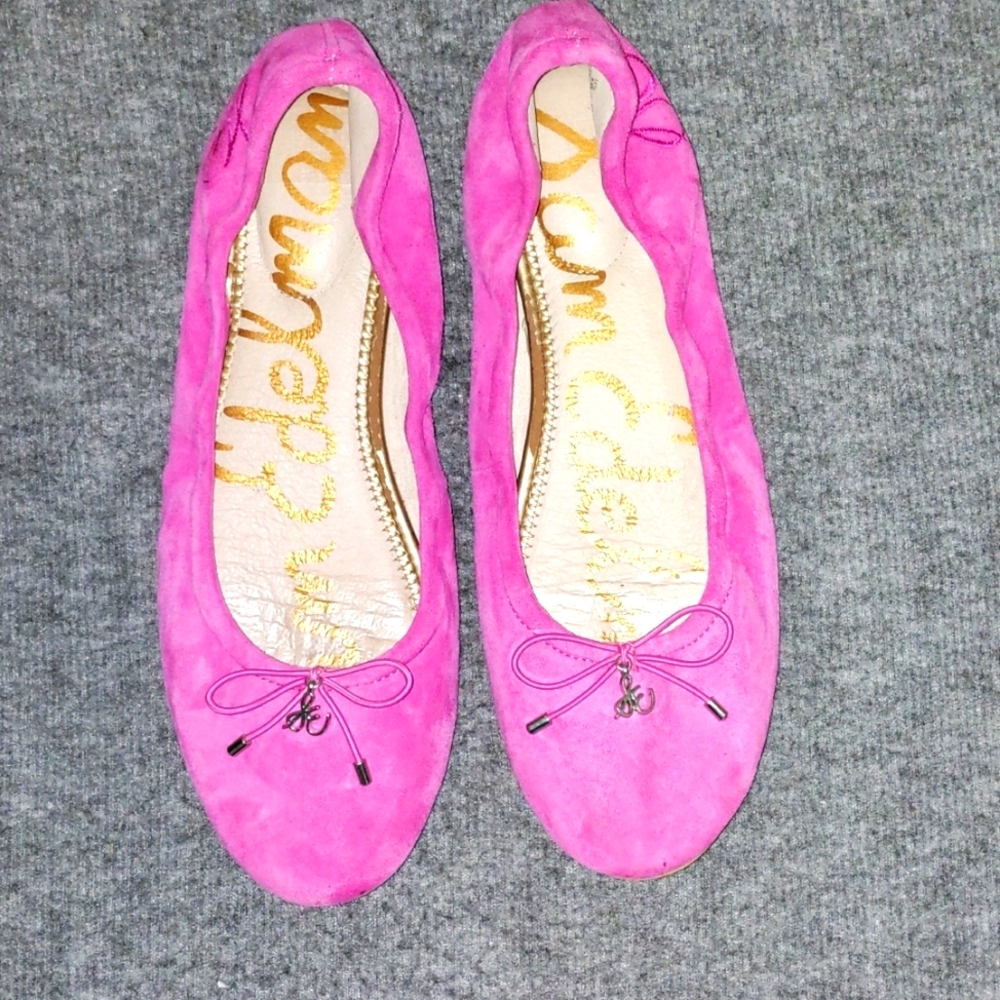 Sam Edelman, size 8, pink leather flats! 🩰